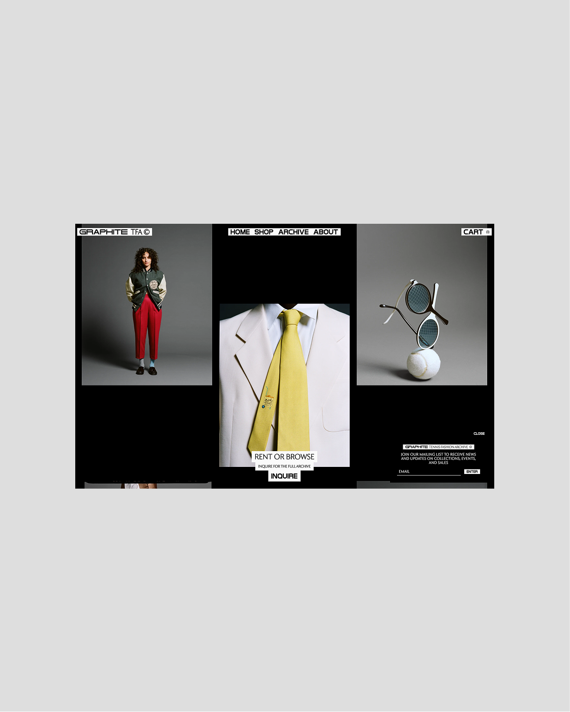 Graphite Tennis Fashion Archive